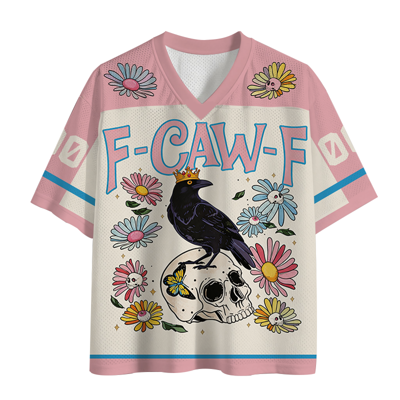 Tokyocanvas F-caw-f Funny Crow Mesh Jersey