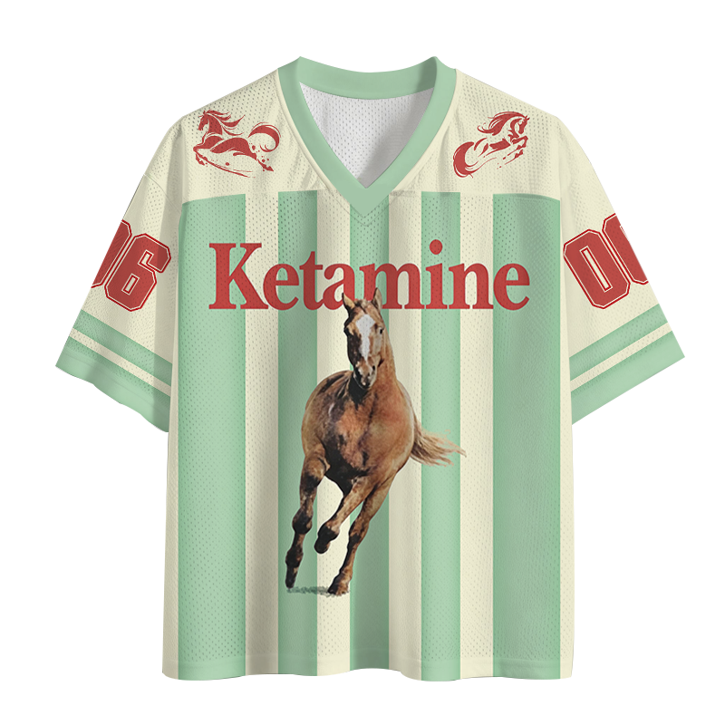 Tokyocanvas Ketamine Horse Run Mesh Jersey