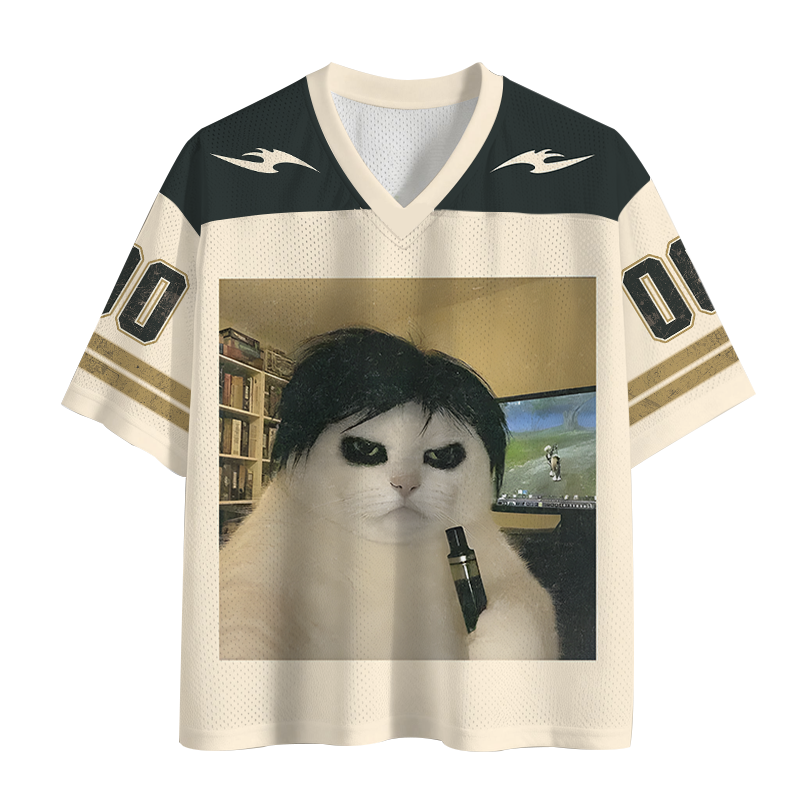 Tokyocanvas WACKY CAT Mesh Jersey