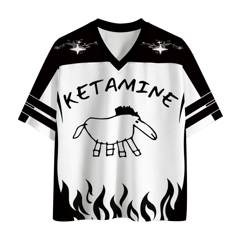 Tokyocanvas Ketamine Child Drawing Mesh Jersey