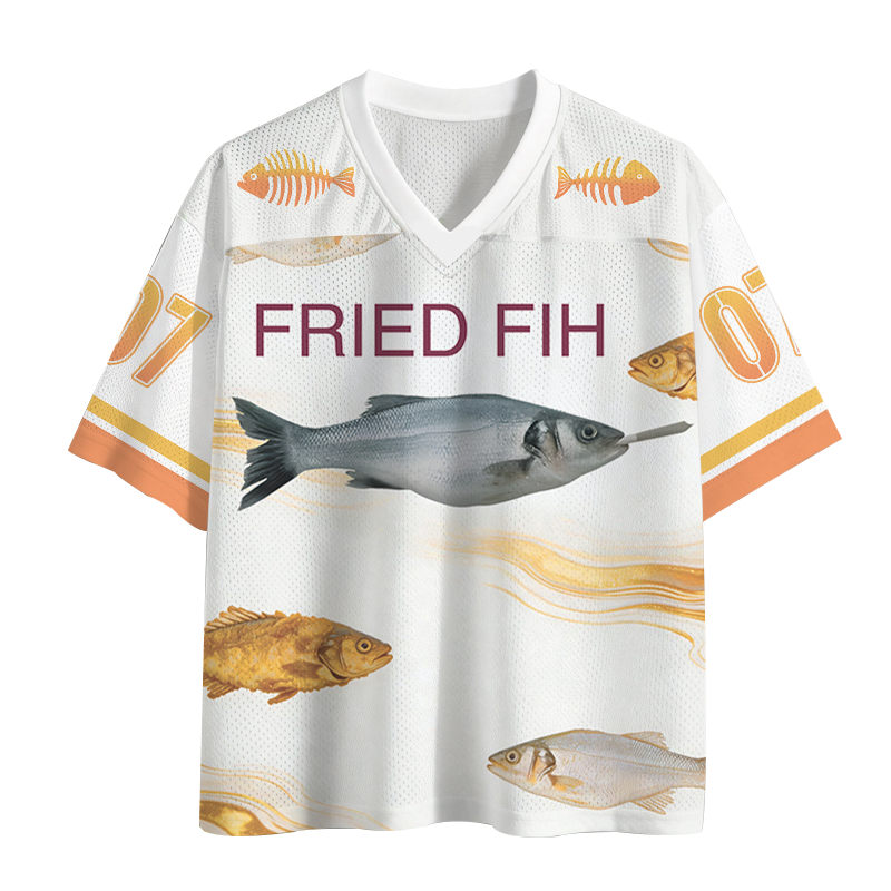Tokyocanvas Fih Fish Meme Mesh Jersey