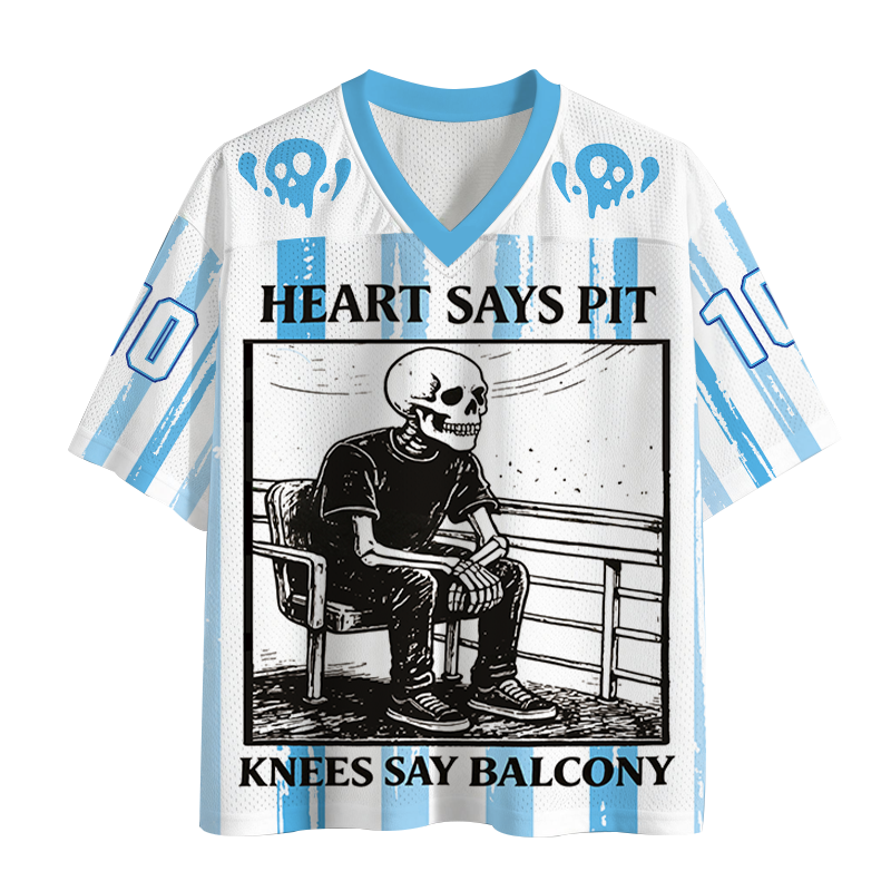 Tokyocanvas Heart Says Pit Knees Say Balcony Mesh Jersey