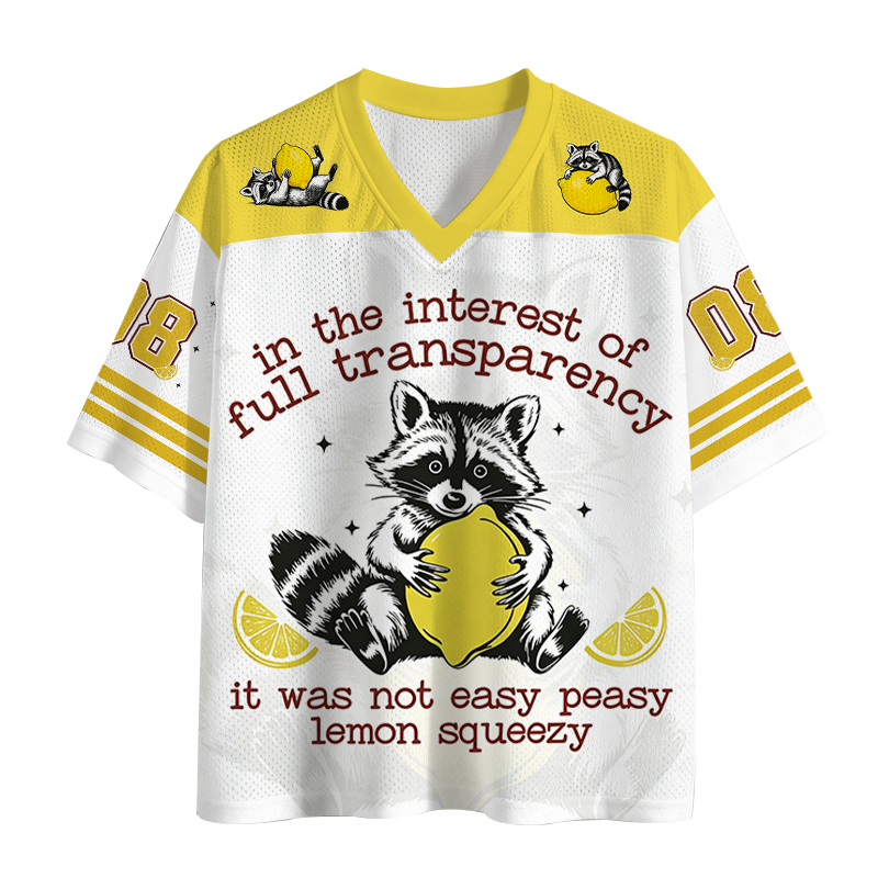 Tokyocanvas Racoon Lemon Squeezy Mesh Jersey