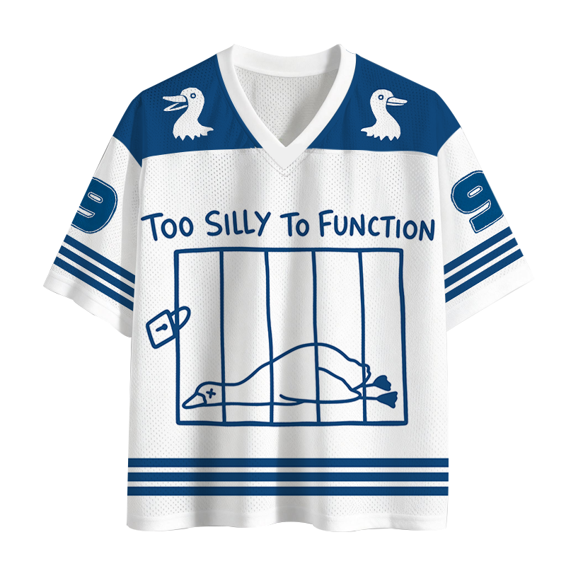 Tokyocanvas Too Silly To Function Goose Meme Mesh Jersey