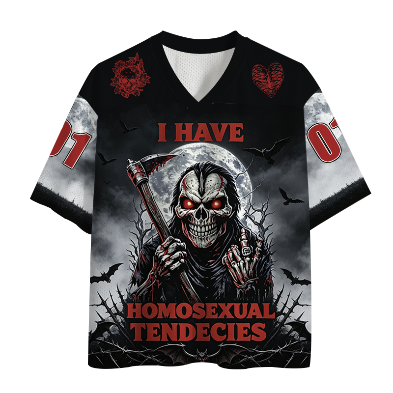 Tokyocanvas I Have Homosexual Tendencies Funny Werewolf Meme Mesh Jersey