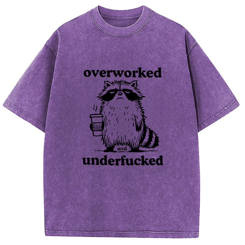 Tokyocanvas Overworked and Underfucked Washed T-Shirt