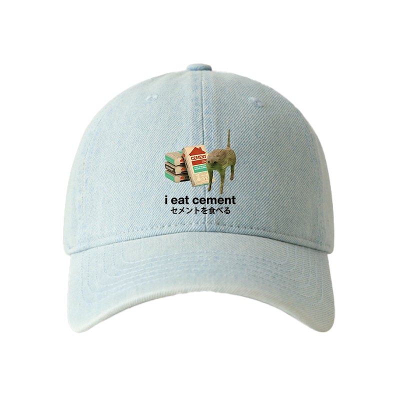Tokyocanvas I Eat Cement Denim Cap