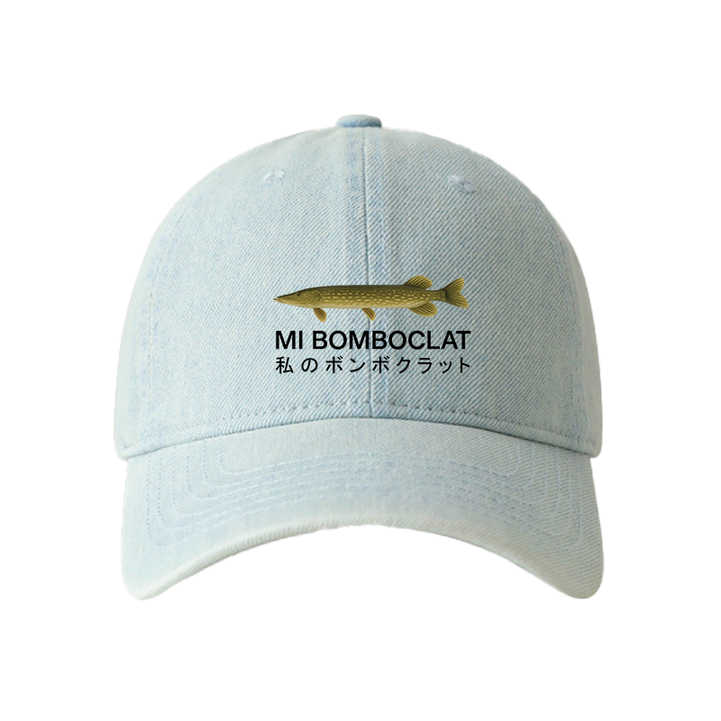 Tokyocanvas Mi Bomboclat Fish Meme Denim Cap