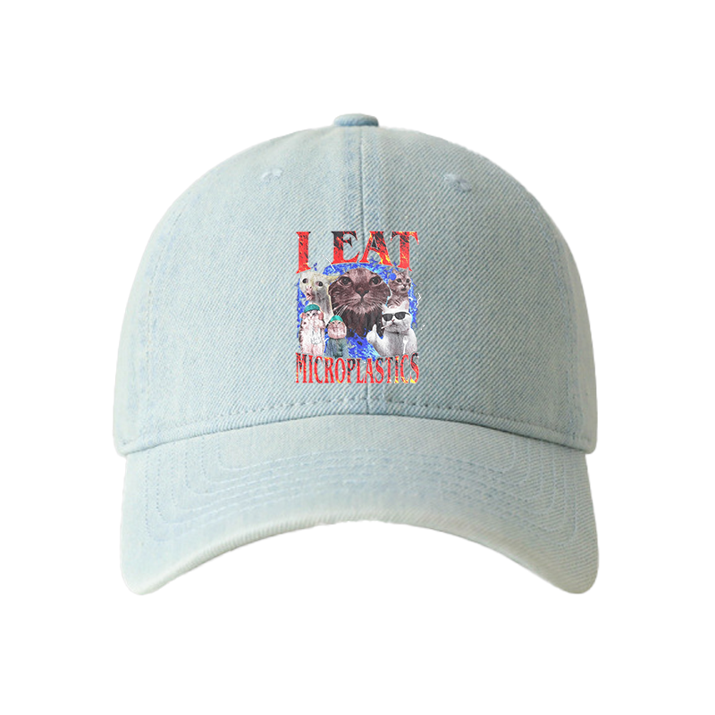Tokyocanvas I Eat Microplastics Denim Cap