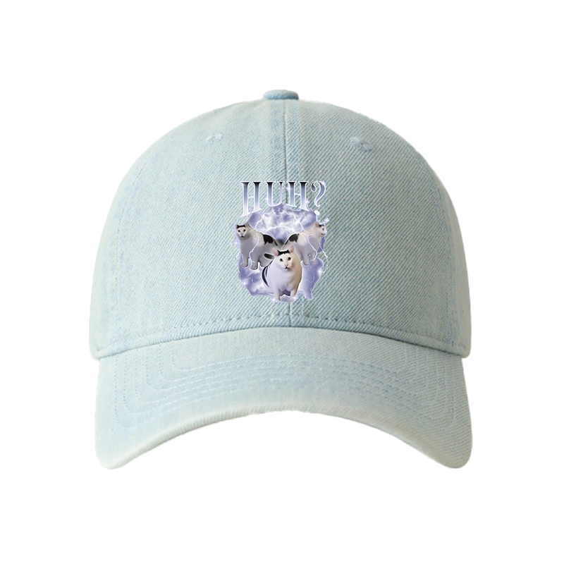 Tokyocanvas Huh Cat Chonky Ben Meme Denim Cap