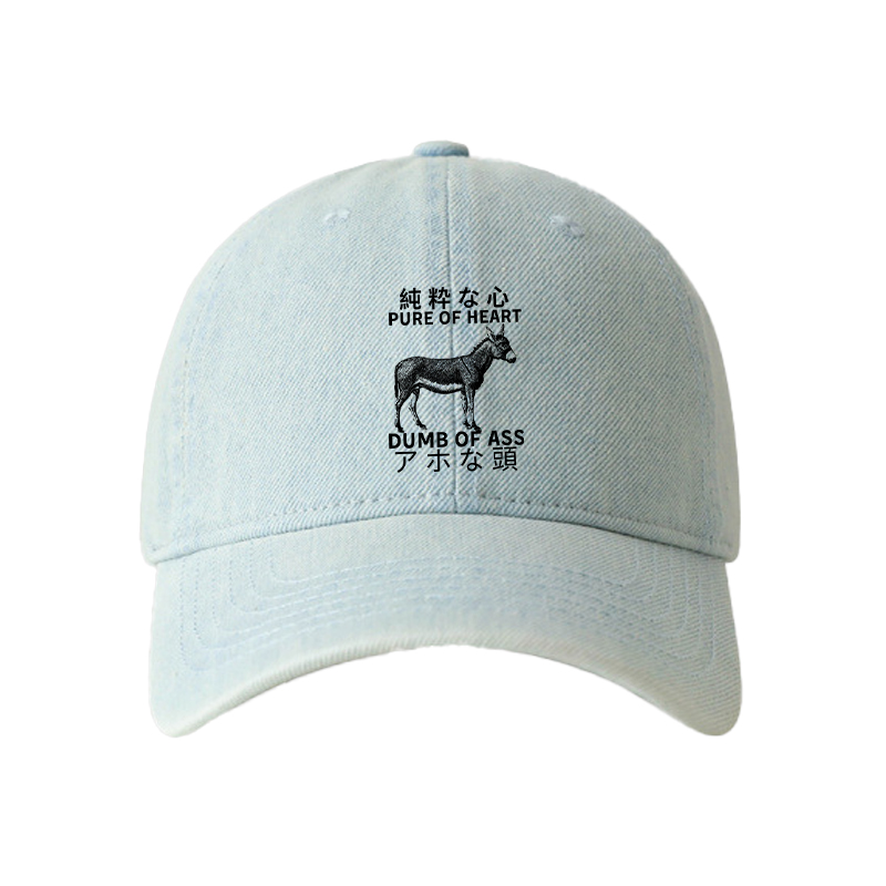 Tokyocanvas Donkey Pure of Heart Dumb of Ass Denim Cap