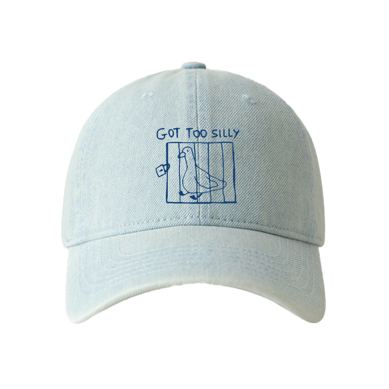 Tokyocanvas Got Too Silly Meme Denim Cap