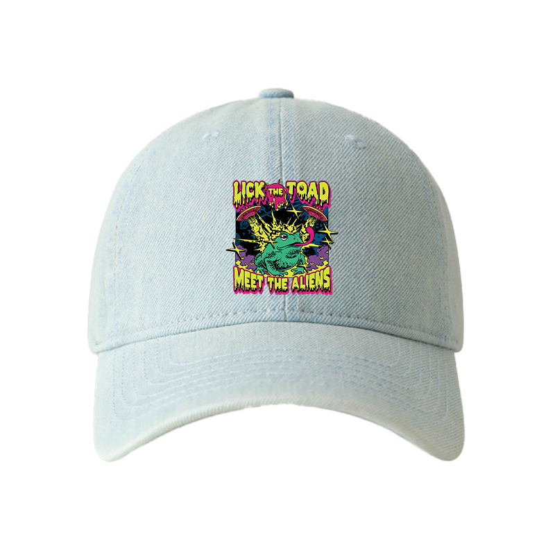 Tokyocanvas Psychedelic Frog Denim Cap