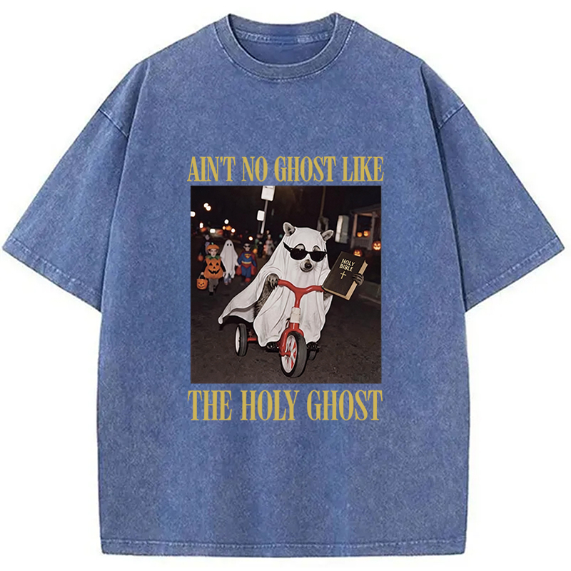Tokyocanvas Holy Ghost Shirt Fall Christian Apparel Washed T-Shirt