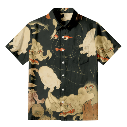Tokyocanvas Yokai Encyclopedia Button-up Shirt