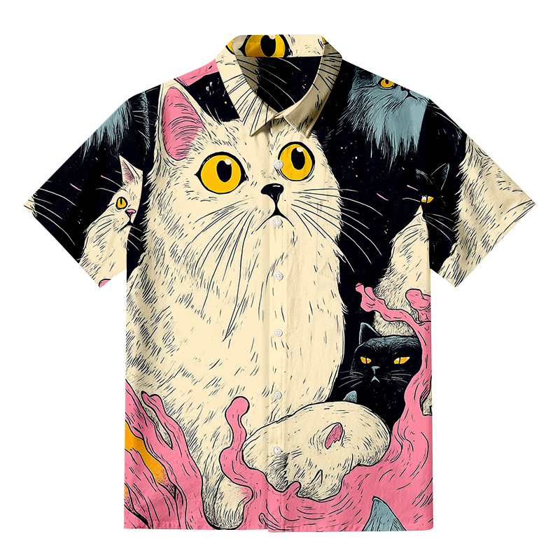 Tokyocanvas Cat's Fantasy Universe Button-up Shirt