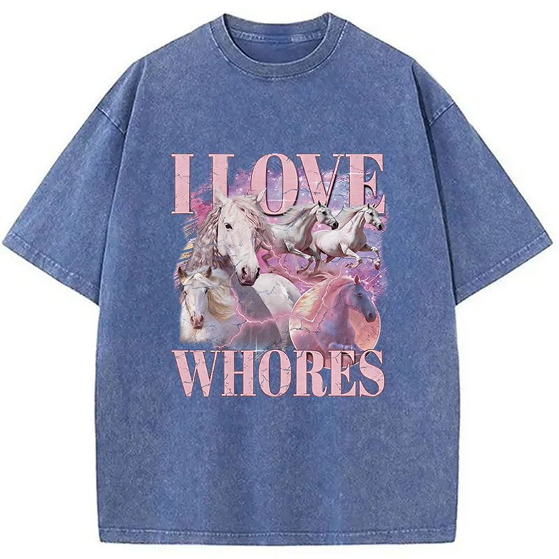 Tokyocanvas I Love Whores Vintage Washed T-Shirt