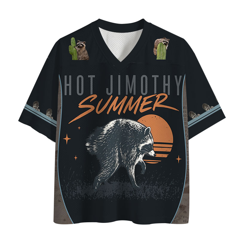 Tokyocanvas Hot Jimothy Summer Raccoon Mesh Jersey