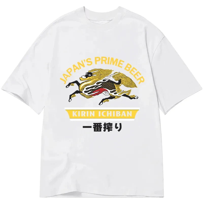 Tokyocanvas Kirin Ichiban Beer Logo Japanese Classic T-Shirt