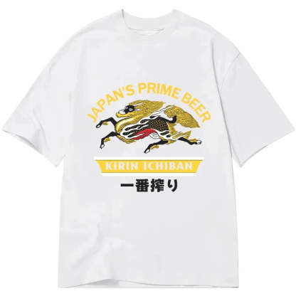 Tokyocanvas Kirin Ichiban Beer Logo Japanese Classic T-Shirt