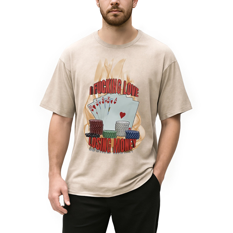 Tokyocanvas I Love Losing Money Washed T-Shirt