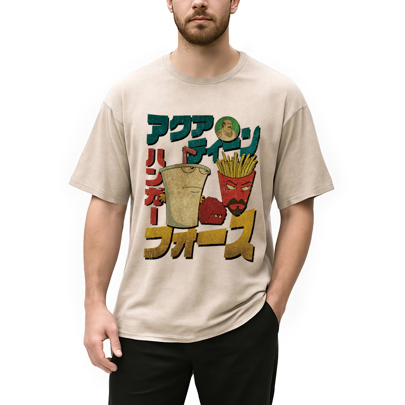 Tokyocanvas Aqua Teen Hunger Force Washed T-Shirt
