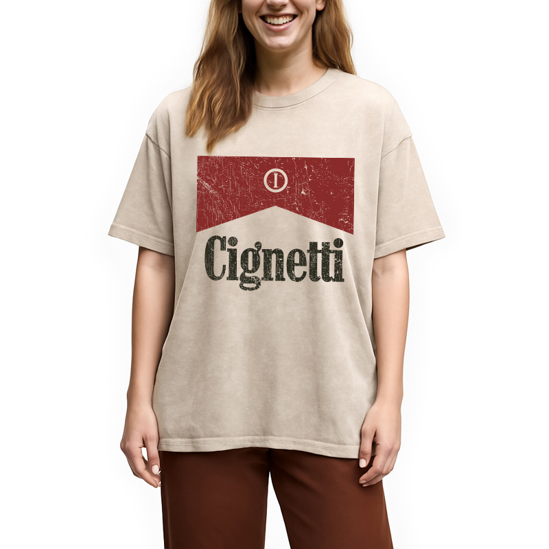 Tokyocanvas Vintage cignetti 90s Washed T-Shirt