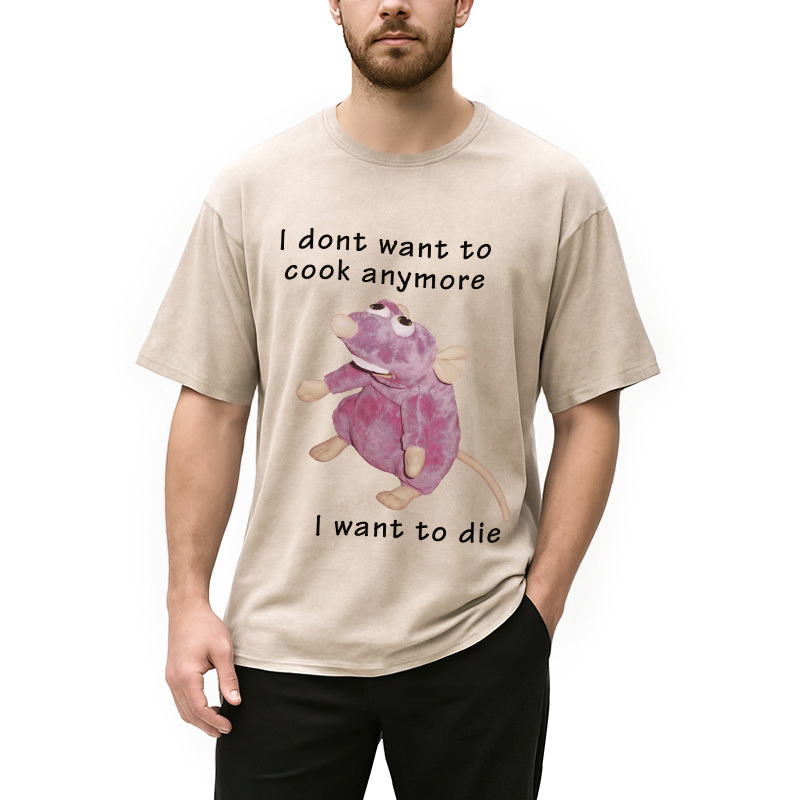 ADD Tokyocanvas I Don't Want To Cook Anymore Washed T-Shirt $ 29.99 USD