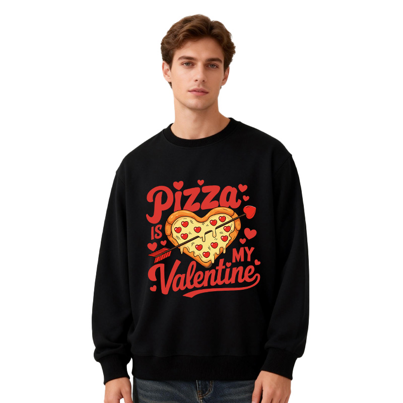 Tokyocanvas Pizza Is My Valentine Classic Sweatshirt