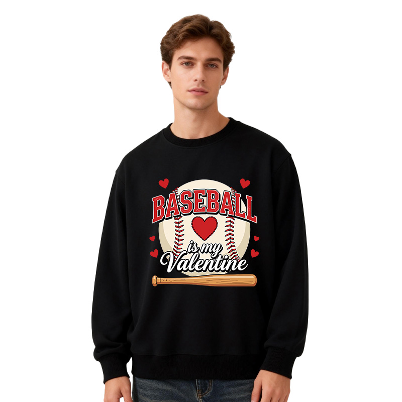Tokyocanvas Baseball Is My Valentine Classic Sweatshirt