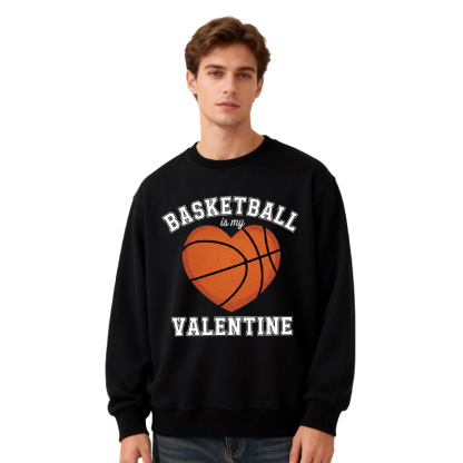 Tokyocanvas Basketball Is My Valentine Classic Sweatshirt