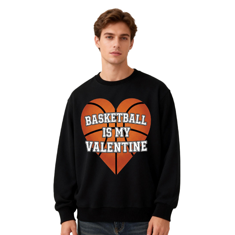 Tokyocanvas Heart Basketball Valentine Classic Sweatshirt