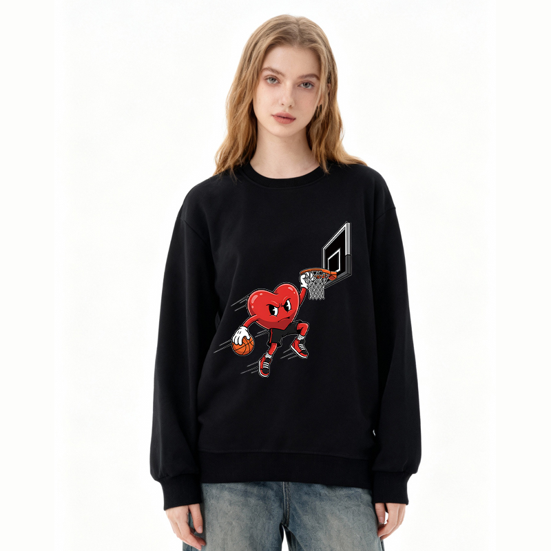 Tokyocanvas Basketball Heart Dunk Valentine Classic Sweatshirt