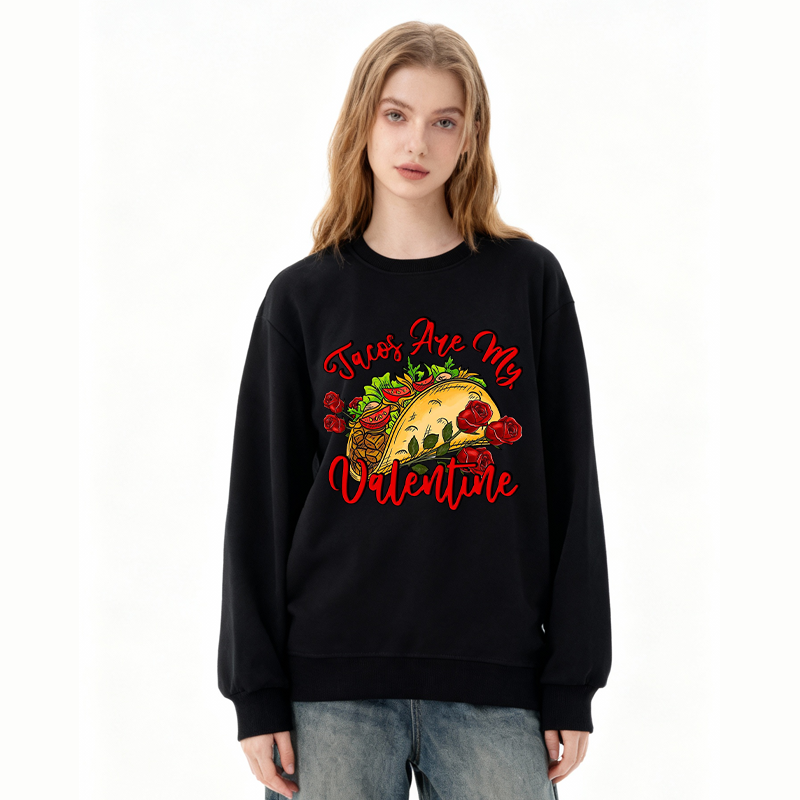 Tokyocanvas Tacos Are My Valentine Classic Sweatshirt