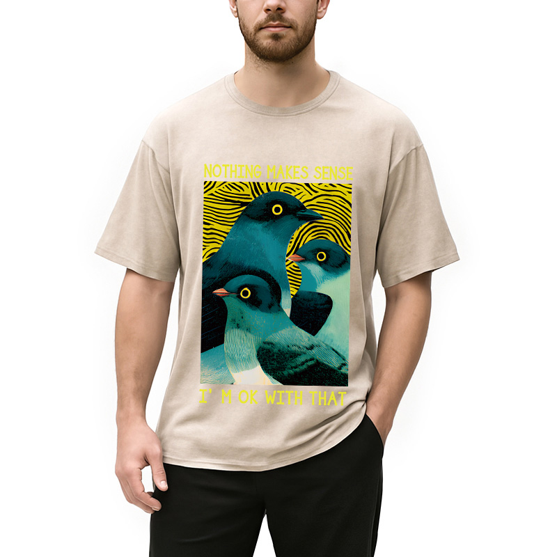 Tokyocanvas Nothing Makes Sense Washed T-Shirt