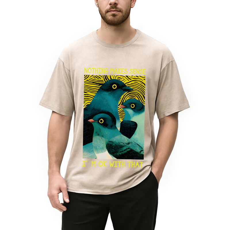 Tokyocanvas Nothing Makes Sense Washed T-Shirt