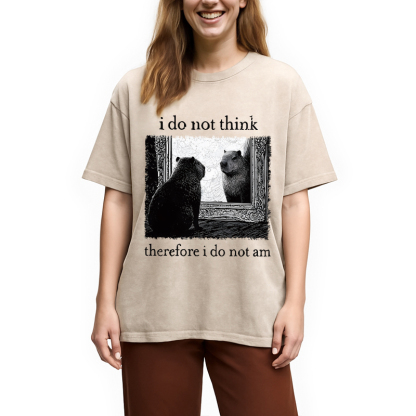 Tokyocanvas Capybara Paradox Washed T-Shirt