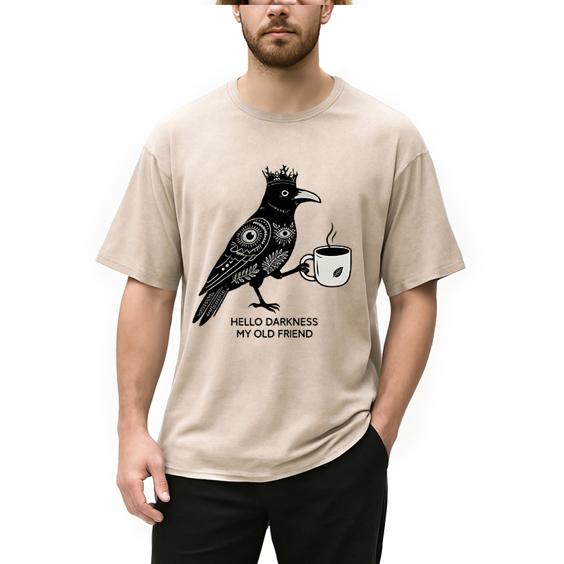 Tokyocanvas Hello Darkness My Old Friend Washed T-Shirt