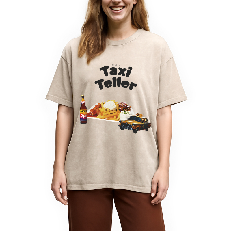 Tokyocanvas It's a Taxi Teller Washed T-Shirt