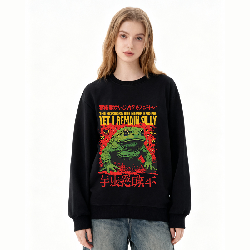 Tokyocanvas The Horrors Are Never Ending Classic Sweatshirt