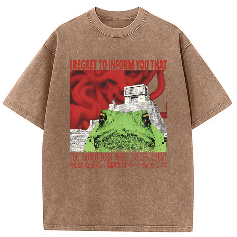 Tokyocanvas The Vibe is Very Off Washed T-Shirt