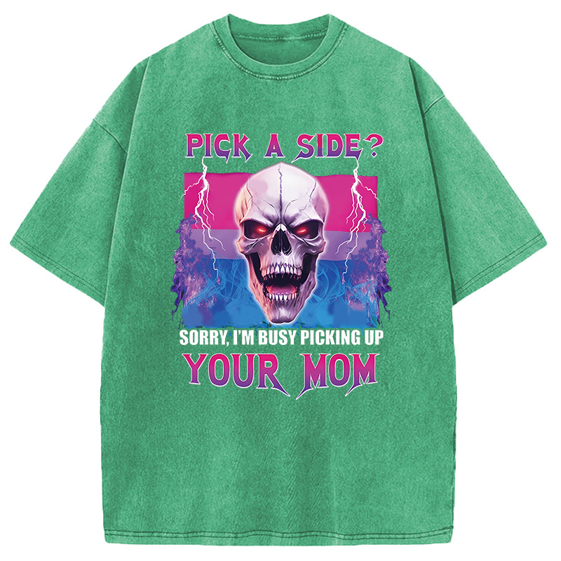 Tokyocanvas Pick A Side? Washed T-Shirt