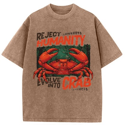 Tokyocanvas Horror Crab Washed T-Shirt