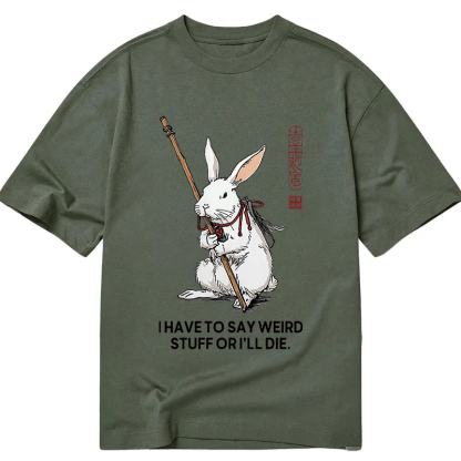 Tokyocanvas Rabbit Gotta Say Weird Classic T-Shirt