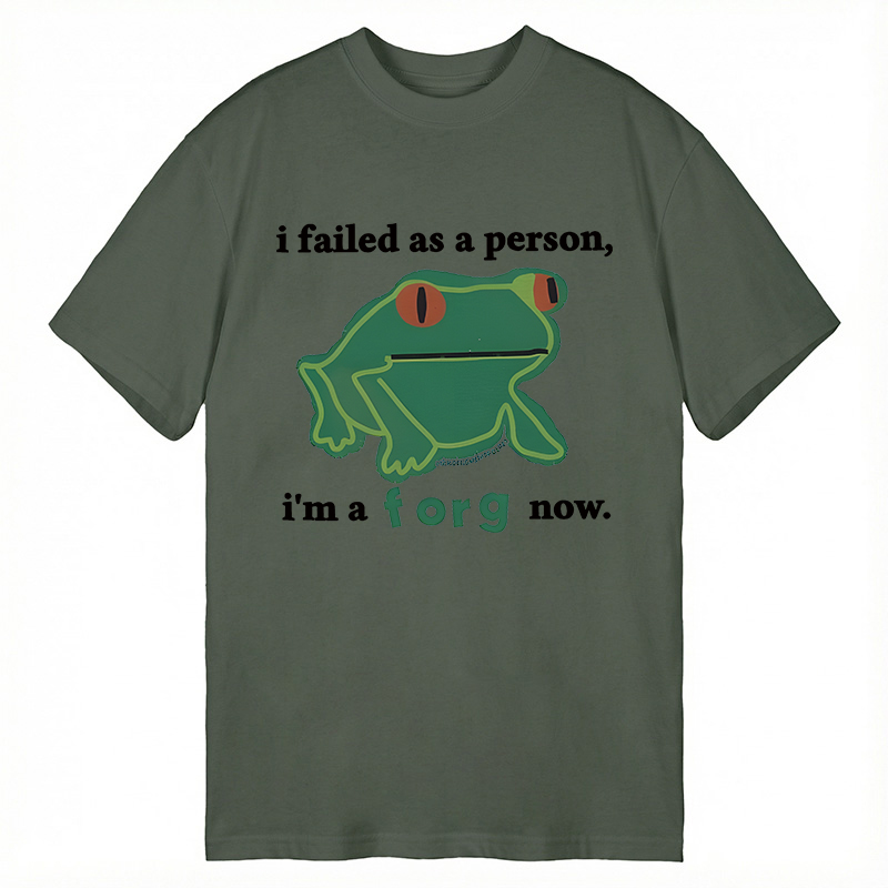 Tokyocanvas I Failed As A Person Funny Frog Meme Classic T-Shirt