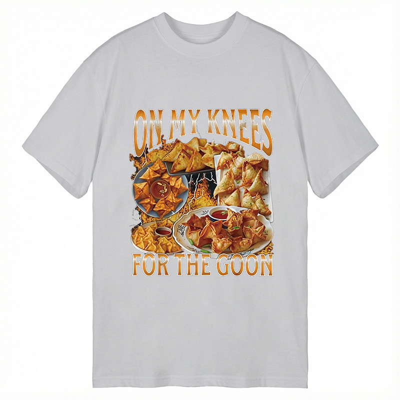 Tokyocanvas On My Knees Funny Crab Rangoon Meme Classic T-Shirt