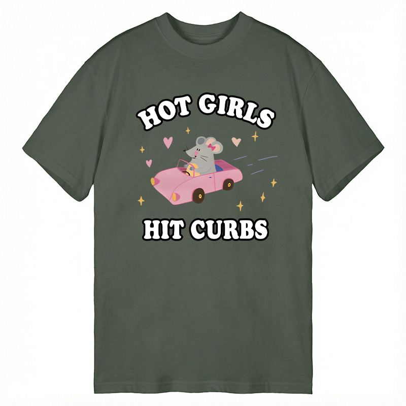 Tokyocanvas Hot Girls Hit Curbs Classic T-Shirt