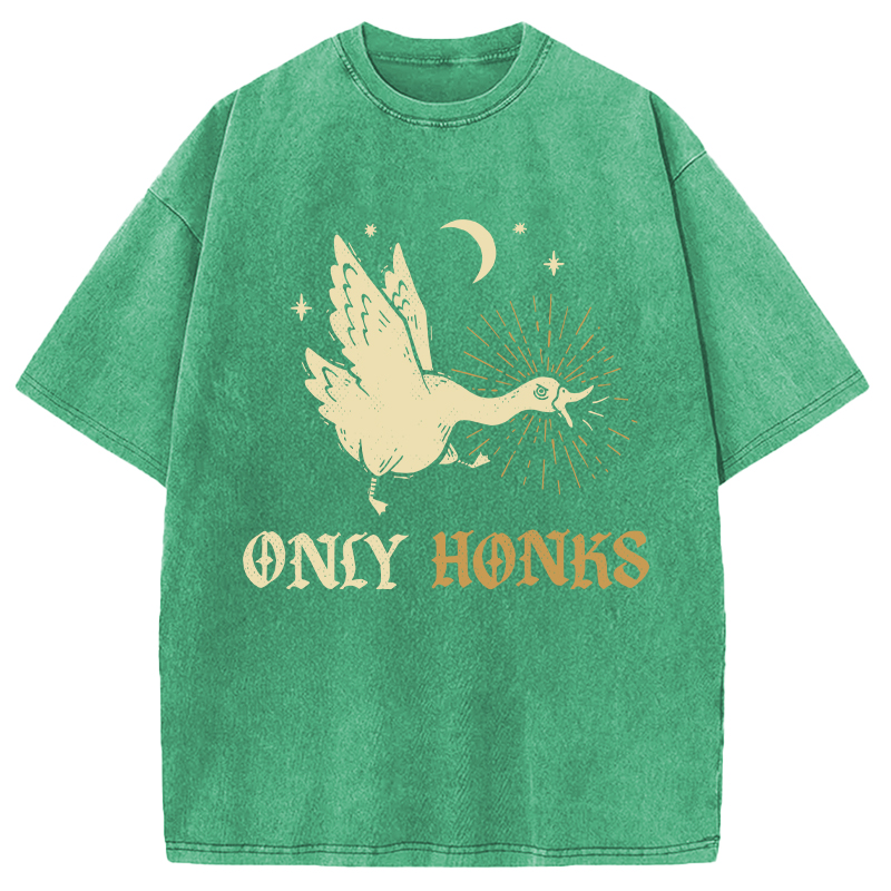 Tokyocanvas Only Honks Goose Washed T-Shirt