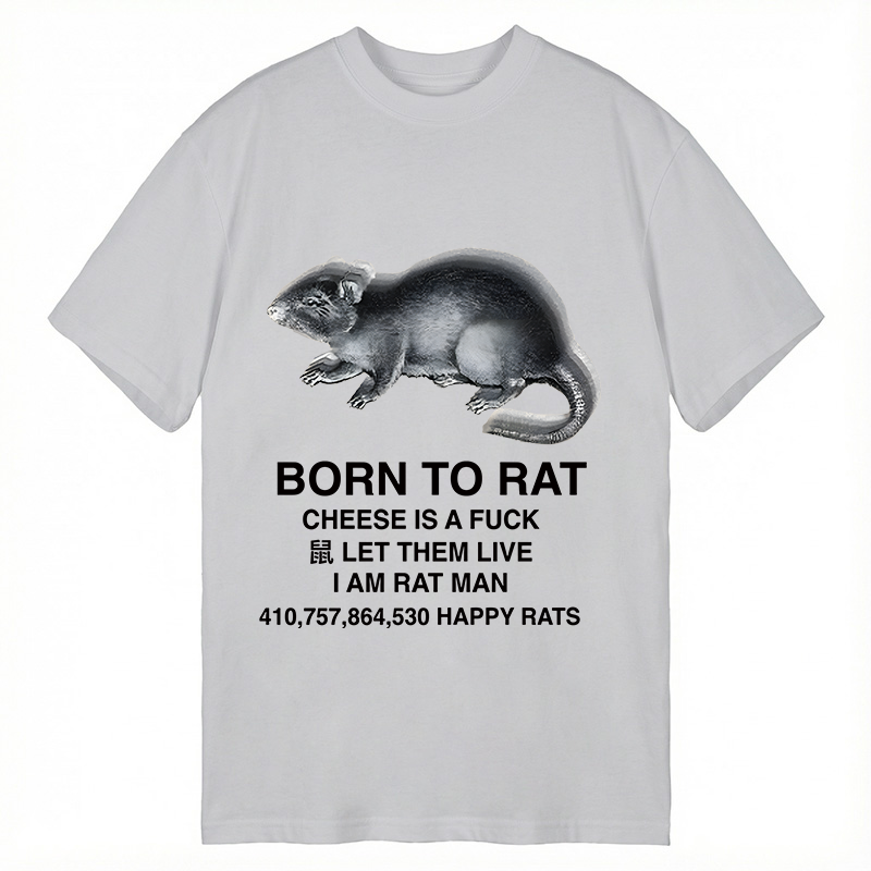 Tokyocanvas Born To Rat Meme Classic T-Shirt