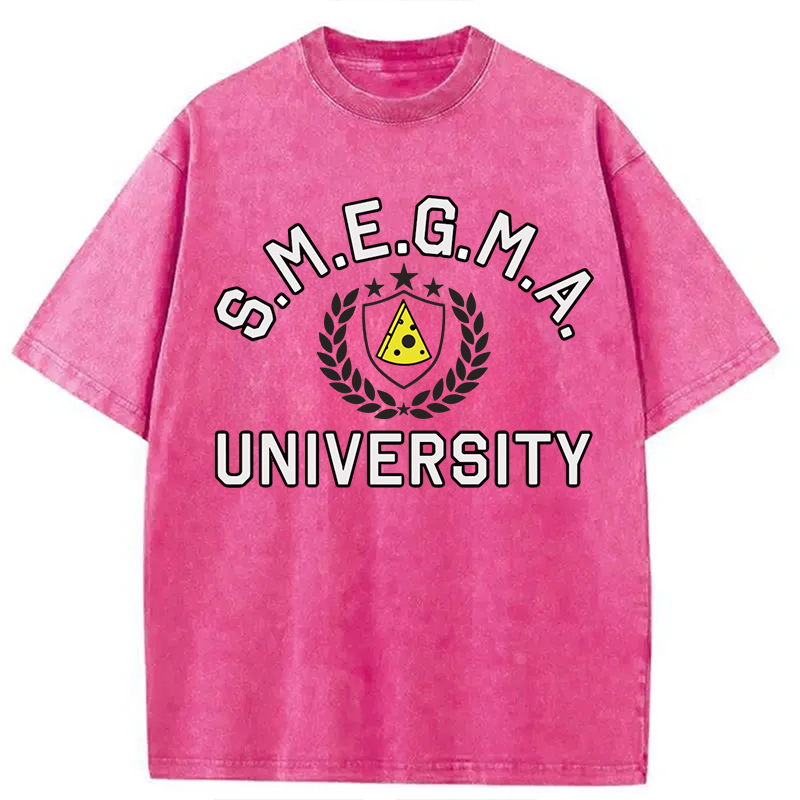Tokyocanvas Smegma University Funny Washed T-Shirt
